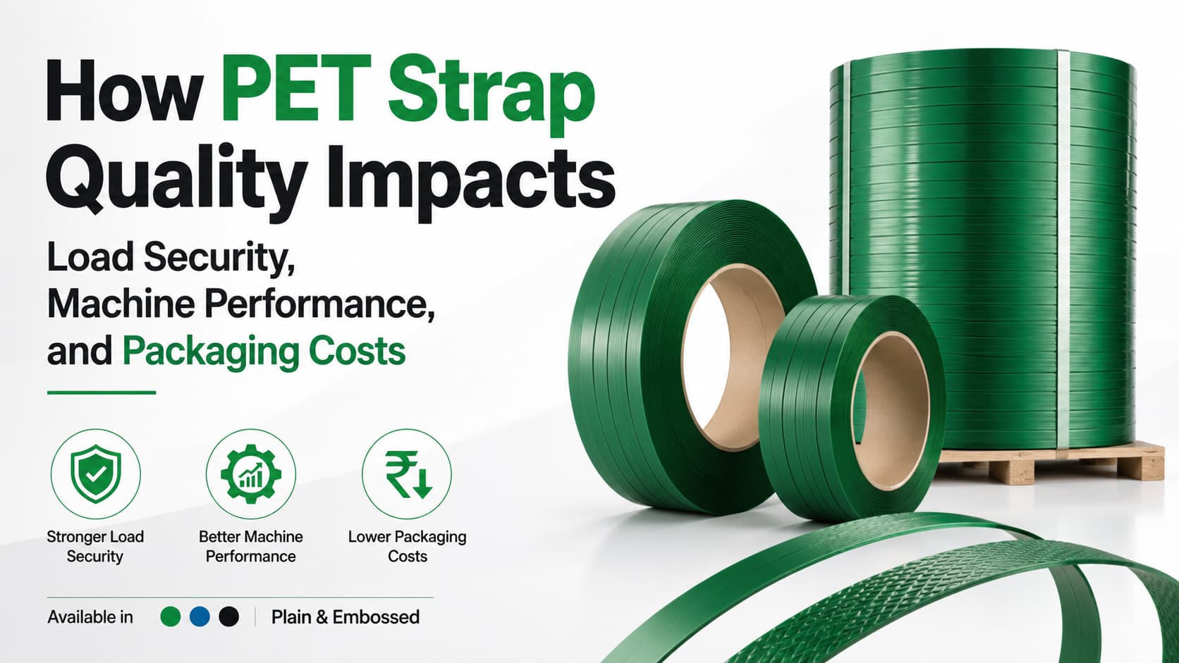 How PET Strap Quality Impacts Load Security, Machine Performance, and Transportation Costs