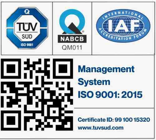 ISO 9001:2015 Certified - TUV